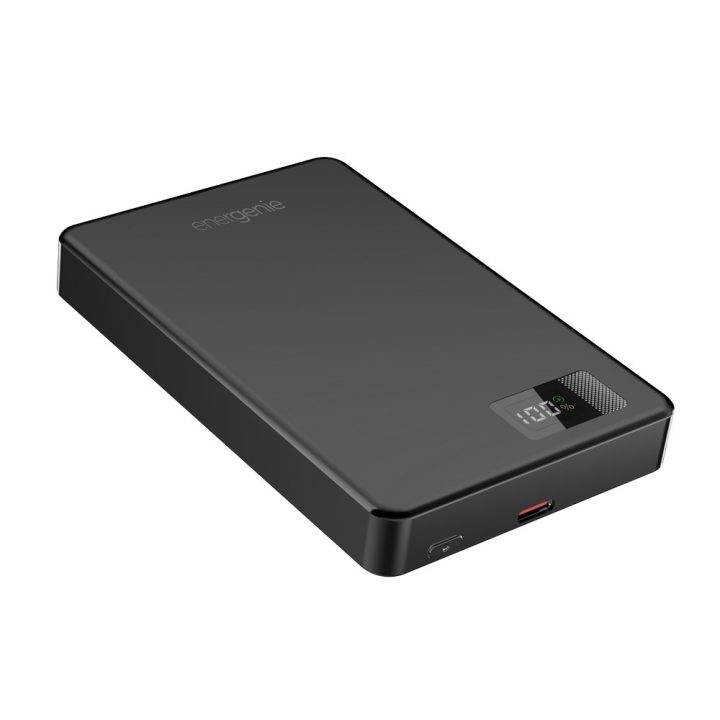 Gembird PB10-WPC15M-LCD-01 Magnetic wireless powerbank with LCD 15W 10000 mAh black