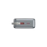 Gembird PB20-PD65-LCD-01 Fast charging power bank with integrated cables 65W 20000 mAh black