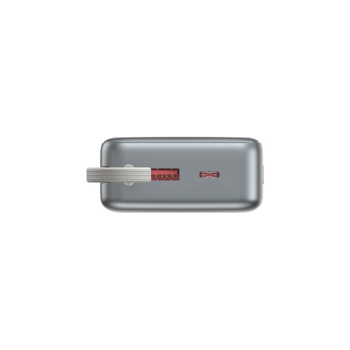 Gembird PB20-PD65-LCD-01 Fast charging power bank with integrated cables 65W 20000 mAh black
