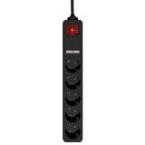 Gembird SPG5-U2-5-02 power extension 1.5 m 5 AC outlet(s) Indoor Black