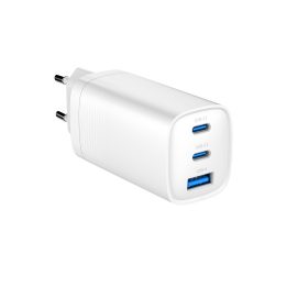 Gembird TA-UC-PDQC65-01-W 3-port 65 W GaN USB PowerDelivery fast charger white
