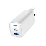 Gembird TA-UC-PDQC65-01-W 3-port 65 W GaN USB PowerDelivery fast charger white