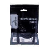 Gembird Toslink 2m audio cable Black
