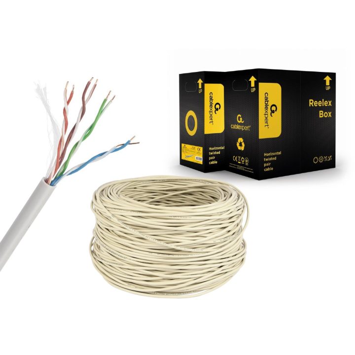 Gembird UPC-5004E-SOL CAT5e UTP LAN cable (CCA) solid 305m grey