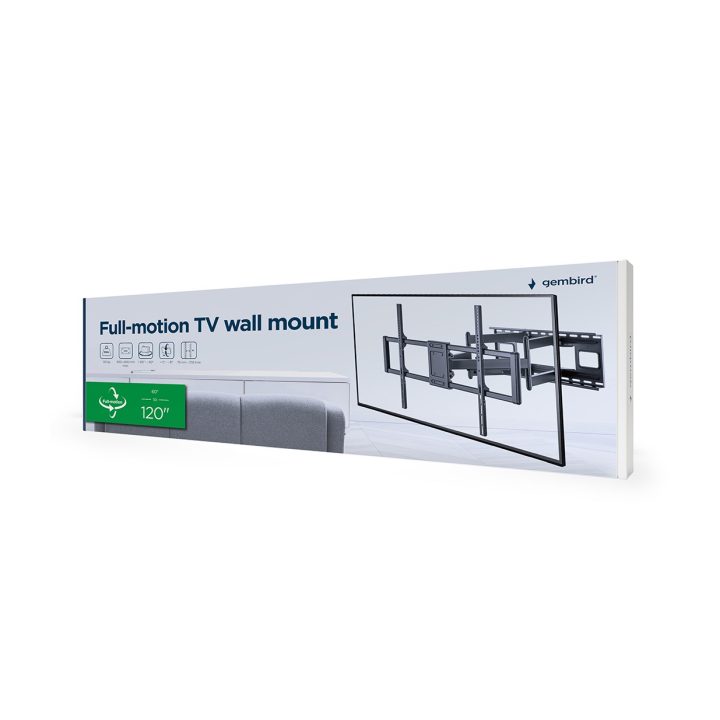 Gembird WM-120ST-01 TV mount/stand 3.05 m (120 ) Black