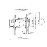Gembird WM-42T-02 TV mount/stand 106.7 cm (42 ) Black