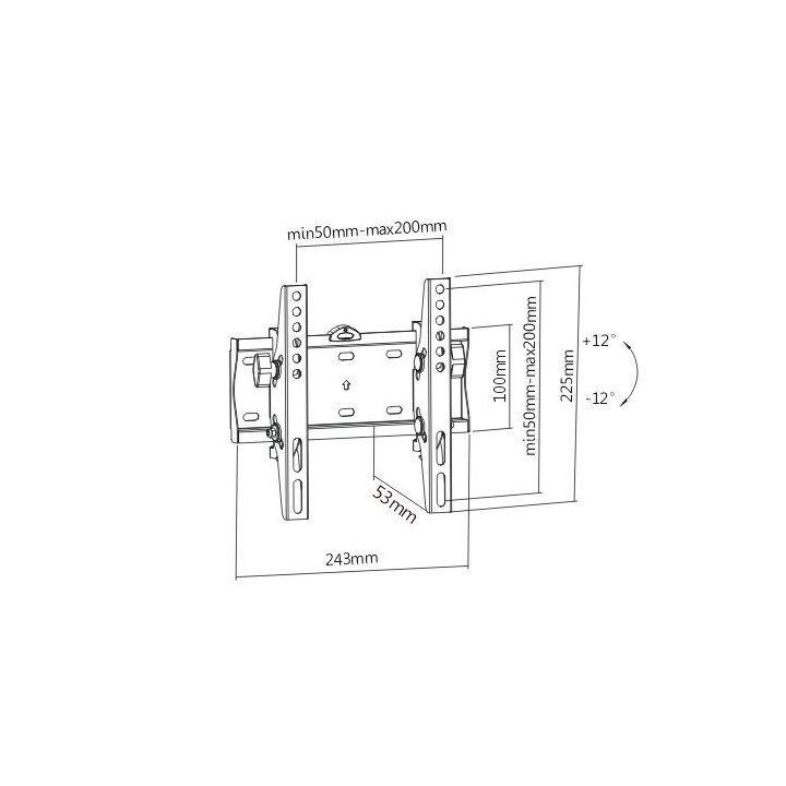 Gembird WM-42T-02 TV mount/stand 106.7 cm (42 ) Black