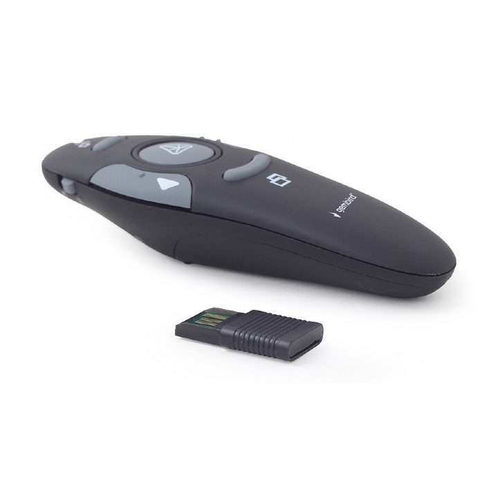 Gembird WP-L-11 wireless presenter RF Black
