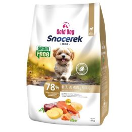 GOLD DOG Snocerek Grain Free Small breeds beef and salmon potato- dry dog food - 4kg