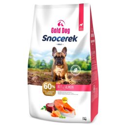 GOLD DOG Snocerek Small breeds beef and salmon - dry dog food - 5kg