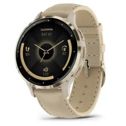 Garmin 010-02785-55 smartwatch / sport watch 3.05 cm (1.2 ) AMOLED 41 mm Digital 390 x 390 pixels Touchscreen Gold Wi-Fi GPS (sa
