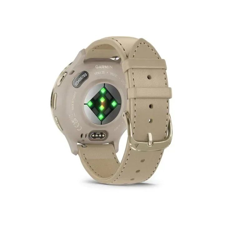 Garmin 010-02785-55 smartwatch / sport watch 3.05 cm (1.2 ) AMOLED 41 mm Digital 390 x 390 pixels Touchscreen Gold Wi-Fi GPS (sa
