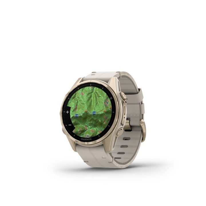 Garmin Fenix 8 3.3 cm (1.3 ) AMOLED 43 mm Digital 416 x 416 pixels Touchscreen Gold Wi-Fi GPS (satellite)
