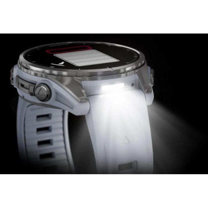 Garmin Fenix 8 3.3 cm (1.3 ) AMOLED 43 mm Digital 416 x 416 pixels Touchscreen Silver Wi-Fi GPS (satellite)