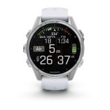 Garmin Fenix 8 3.3 cm (1.3 ) AMOLED 43 mm Digital 416 x 416 pixels Touchscreen Silver Wi-Fi GPS (satellite)