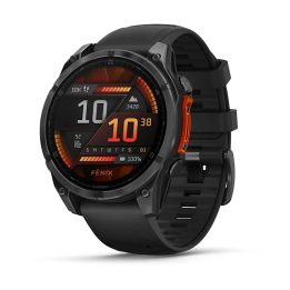 Garmin Fenix 8 3.56 cm (1.4 ) AMOLED 47 mm Digital 454 x 454 pixels Touchscreen Black Wi-Fi GPS (satellite)