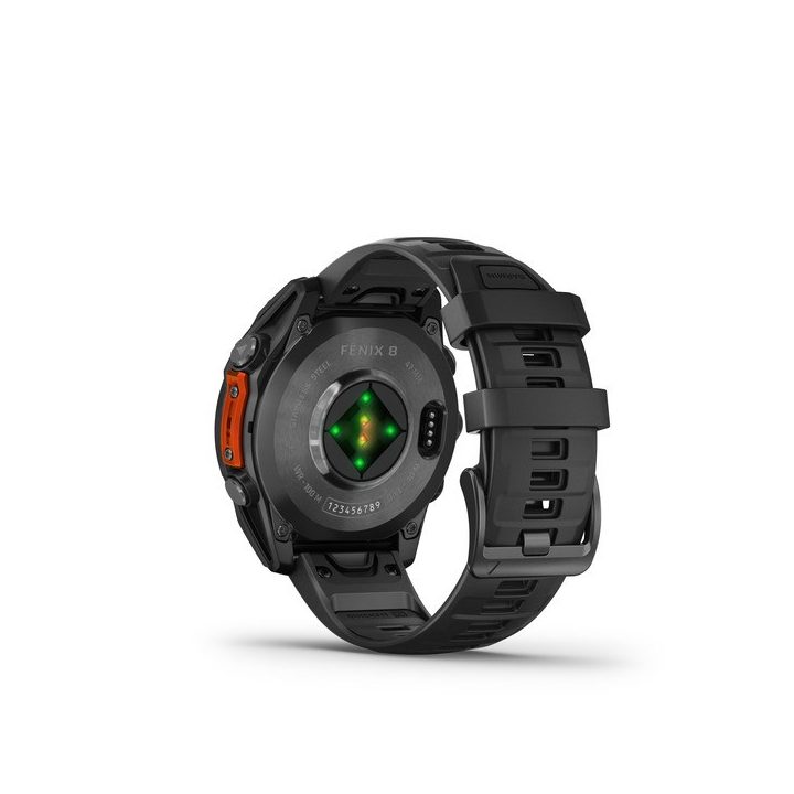 Garmin Fenix 8 3.56 cm (1.4 ) AMOLED 47 mm Digital 454 x 454 pixels Touchscreen Black Wi-Fi GPS (satellite)