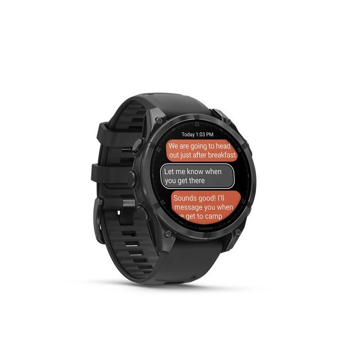 Garmin Fenix 8 3.56 cm (1.4 ) AMOLED 47 mm Digital 454 x 454 pixels Touchscreen Black Wi-Fi GPS (satellite)