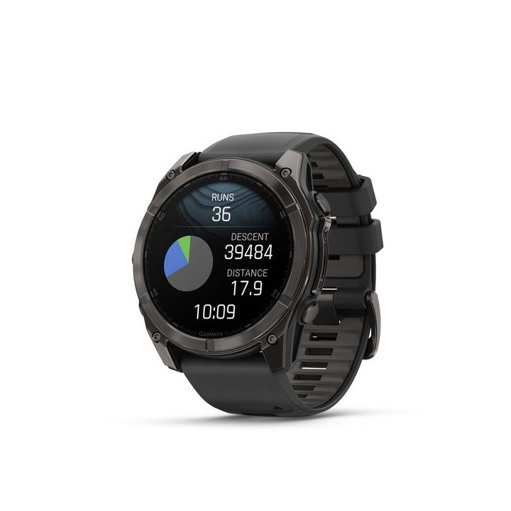 Garmin Fenix 8 3.56 cm (1.4 ) AMOLED 51 mm Digital 454 x 454 pixels Touchscreen Titanium Wi-Fi GPS (satellite)
