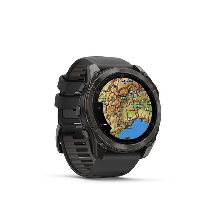 Garmin Fenix 8 3.56 cm (1.4 ) AMOLED 51 mm Digital 454 x 454 pixels Touchscreen Titanium Wi-Fi GPS (satellite)