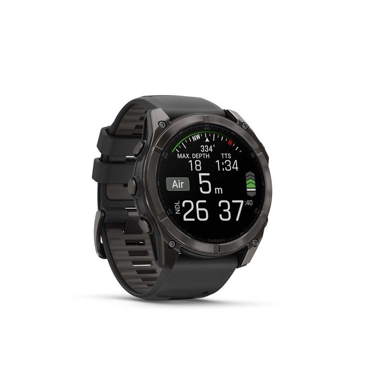 Garmin Fenix 8 3.56 cm (1.4 ) AMOLED 51 mm Digital 454 x 454 pixels Touchscreen Titanium Wi-Fi GPS (satellite)
