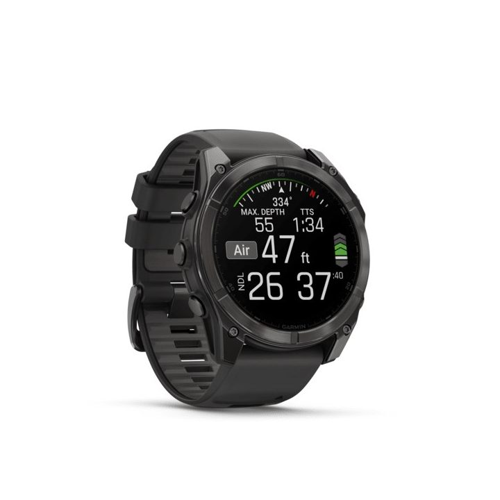 Garmin Fenix 8 3.56 cm (1.4 ) AMOLED 51 mm Digital 454 x 454 pixels Touchscreen Titanium Wi-Fi GPS (satellite)