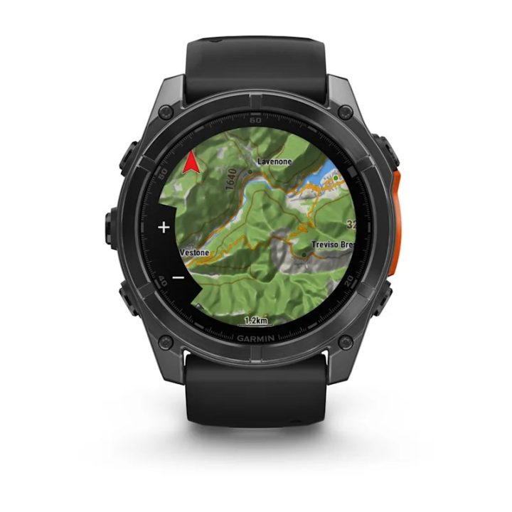 Garmin Fenix 8 3.56 cm (1.4 ) AMOLED 51 mm Digital 454 x 454 pixels Touchscreen Titanium Wi-Fi GPS (satellite)