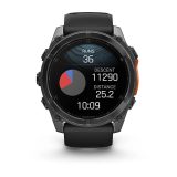 Garmin Fenix 8 3.56 cm (1.4 ) AMOLED 51 mm Digital 454 x 454 pixels Touchscreen Titanium Wi-Fi GPS (satellite)