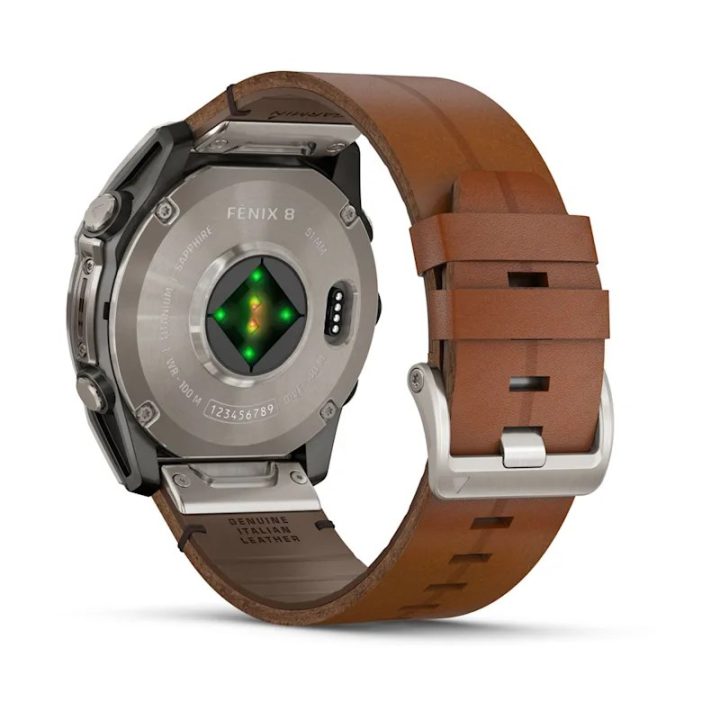 Garmin Fenix 8 3.56 cm (1.4 ) AMOLED 51 mm Digital 454 x 454 pixels Touchscreen Titanium Wi-Fi GPS (satellite)