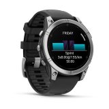 Garmin Fenix E 3.3 cm (1.3 ) AMOLED 47 mm Digital 416 × 416 pixels Touchscreen Stainless steel Wi-Fi GPS (satellite)