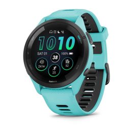 Garmin Forerunner 265 3.3 cm (1.3 ) AMOLED 46 mm Digital 416 x 416 pixels Touchscreen Black Blue Wi-Fi GPS (satellite)