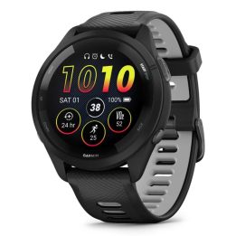 Garmin Forerunner 265 3.3 cm (1.3 ) AMOLED 46 mm Digital 416 x 416 pixels Touchscreen Black Wi-Fi GPS (satellite)