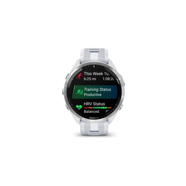 Garmin Forerunner 965 3.56 cm (1.4 ) AMOLED 47 mm Digital 454 x 454 pixels Touchscreen White Wi-Fi GPS (satellite)