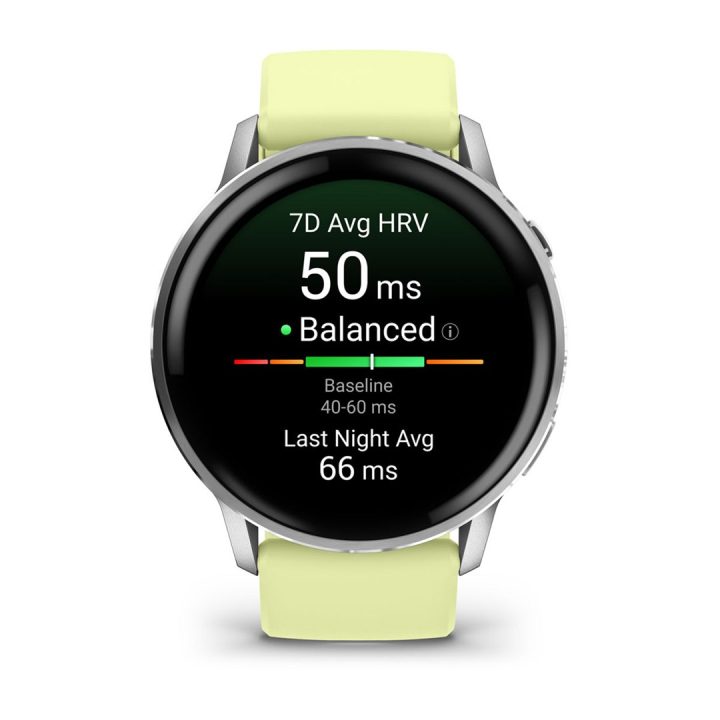 Garmin Venu 010-03014-02 smartwatch / sport watch 3.56 cm (1.4 ) AMOLED 45 mm Digital 454 x 454 pixels Touchscreen Silver Wi-Fi