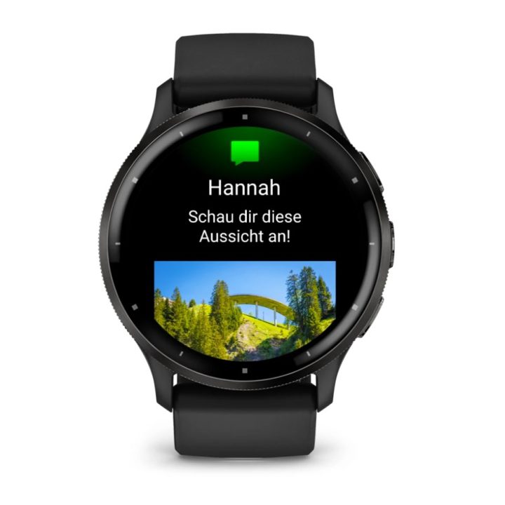 Garmin Venu 3 3.56 cm (1.4 ) AMOLED 45 mm Digital 454 x 454 pixels Touchscreen Black Wi-Fi GPS (satellite)
