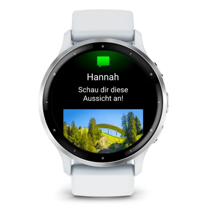Garmin Venu 3 3.56 cm (1.4 ) AMOLED 45 mm Digital 454 x 454 pixels Touchscreen Silver White Wi-Fi GPS (satellite)