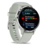 Garmin Venu 3S 3.05 cm (1.2 ) AMOLED 41 mm Digital 390 x 390 pixels Touchscreen Grey Silver Wi-Fi GPS (satellite)
