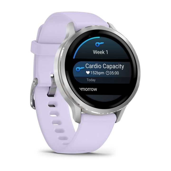 Garmin Venu 4 3.05 cm (1.2 ) AMOLED 41 mm Digital 390 x 390 pixels Touchscreen Silver Wi-Fi GPS (satellite)