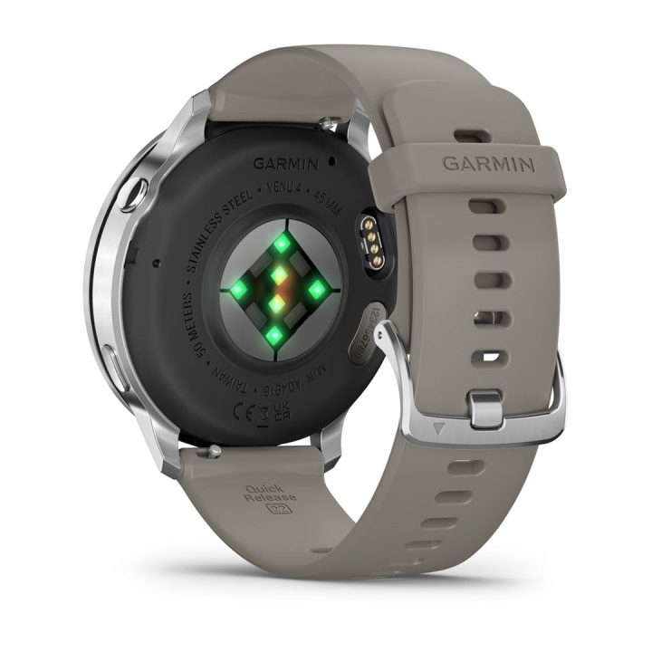 Garmin Venu 4 3.56 cm (1.4 ) AMOLED 45 mm Digital 454 x 454 pixels Touchscreen Silver Wi-Fi GPS (satellite)