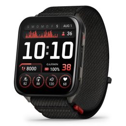 Garmin Venu X1 5.08 cm (2 ) AMOLED Digital 448 x 486 pixels Touchscreen Black Wi-Fi GPS (satellite)