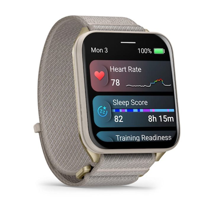 Garmin Venu X1 5.08 cm (2 ) AMOLED Digital 448 x 486 pixels Touchscreen Gold Titanium Wi-Fi GPS (satellite)