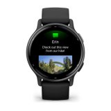 Garmin Vivoactive 5 3.05 cm (1.2 ) AMOLED 42 mm Digital 390 x 390 pixels Touchscreen Black Wi-Fi GPS (satellite)