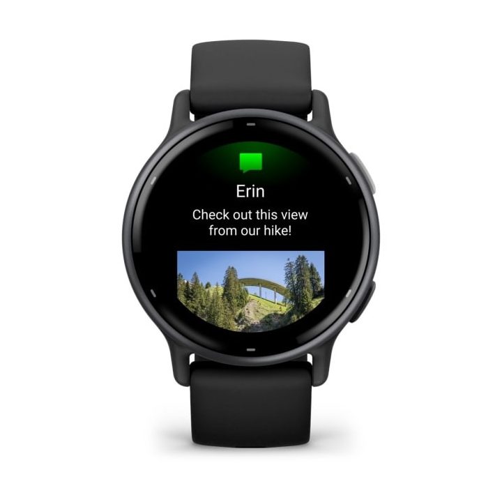 Garmin Vivoactive 5 3.05 cm (1.2 ) AMOLED 42 mm Digital 390 x 390 pixels Touchscreen Black Wi-Fi GPS (satellite)