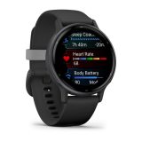 Garmin Vivoactive 5 3.05 cm (1.2 ) AMOLED 42 mm Digital 390 x 390 pixels Touchscreen Black Wi-Fi GPS (satellite)