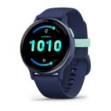 Garmin Vivoactive 5 3.05 cm (1.2 ) AMOLED 42 mm Digital 390 x 390 pixels Touchscreen Blue Wi-Fi GPS (satellite)