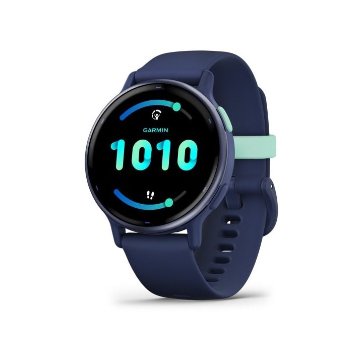 Garmin Vivoactive 5 3.05 cm (1.2 ) AMOLED 42 mm Digital 390 x 390 pixels Touchscreen Blue Wi-Fi GPS (satellite)