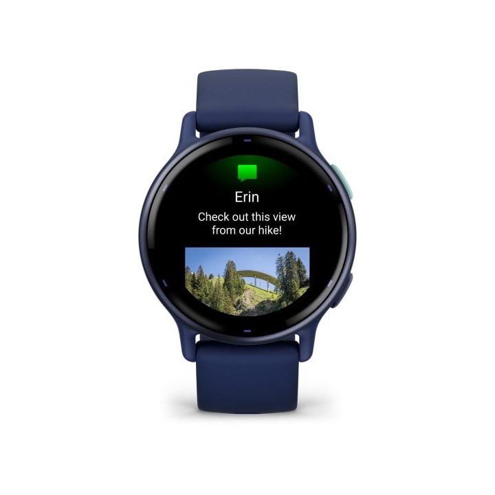 Garmin Vivoactive 5 3.05 cm (1.2 ) AMOLED 42 mm Digital 390 x 390 pixels Touchscreen Blue Wi-Fi GPS (satellite)