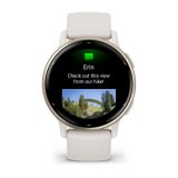 Garmin Vivoactive 5 3.05 cm (1.2 ) AMOLED 42 mm Digital 390 x 390 pixels Touchscreen White Wi-Fi GPS (satellite)