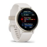 Garmin Vivoactive 5 3.05 cm (1.2 ) AMOLED 42 mm Digital 390 x 390 pixels Touchscreen White Wi-Fi GPS (satellite)