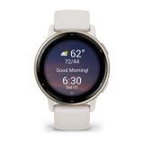 Garmin Vivoactive 5 3.05 cm (1.2 ) AMOLED 42 mm Digital 390 x 390 pixels Touchscreen White Wi-Fi GPS (satellite)